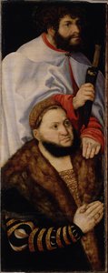 Szűz Mária oltárkép, vagy úgynevezett hercegi oltárkép [bal szárny] alkotó: Lucas Cranach the Elder