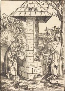 Krisztus és a szamáriai asszony alkotó: Lucas Cranach the Elder