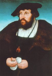 Német: Bildnis Christians II., König von Dänemark II. keresztény dán király portréja alkotó: Lucas Cranach the Elder