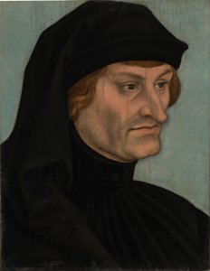 Német: Bildnis des Rudolph Agricola Rudolph Agricola portréja vagy Johannes Geiler von Kaysersberg portréja alkotó: Lucas Cranach the Elder