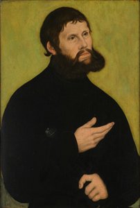 Német: Martin Luther mint Junker Jörg Martin Luther mint Junker Jörg portréja alkotó: Lucas Cranach the Elder