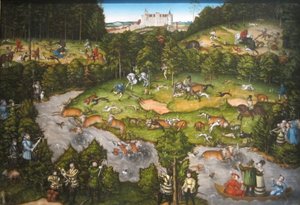 Vadászat Hartenfels kastély közelében alkotó: Lucas Cranach the Elder