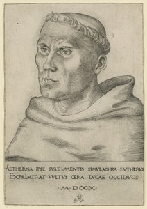 Luther, mint Ágoston-rendi szerzetes alkotó: Lucas Cranach the Elder