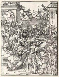 Szent Bertalan mártíromsága. alkotó: Lucas Cranach the Elder