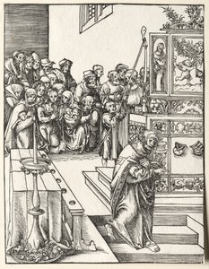 Szent János vértanúsága. alkotó: Lucas Cranach the Elder
