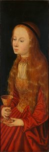 Szent Borbála, 16. század eleje... alkotó: Lucas Cranach the Elder
