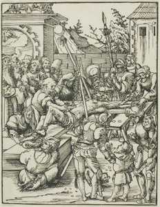 Szent Bertalan, az Apostolok mártíromsága című könyvből. alkotó: Lucas Cranach the Elder