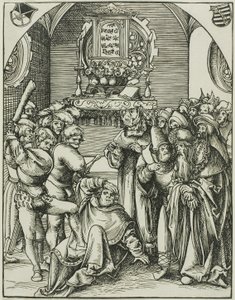 Szent Júdás, az Apostolok mártíromsága című könyvből. alkotó: Lucas Cranach the Elder