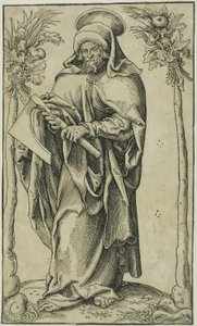 Szent Mátyás, a Krisztus, az apostolok és Szent Pál könyvéből alkotó: Lucas Cranach the Elder