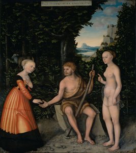 Herkules választása alkotó: Lucas Cranach the Elder
