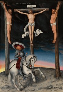 A keresztre feszítés a megtért századossal alkotó: Lucas Cranach the Elder