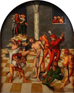 Krisztus megkorbácsolása, 1538 alkotó: Lucas Cranach the Elder