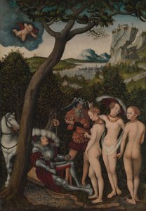 A párizsi ítélet, kb. 1528. alkotó: Lucas Cranach the Elder