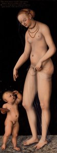 Vénusz Ámorral, mint a méz tolvajjal alkotó: Lucas Cranach the Elder