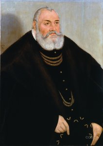 Brandenburg-Ansbachi Jámbor György portréja alkotó: Lucas Cranach the Younger