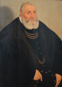 Brandenburg-Ansbachi Jámbor György portréja alkotó: Lucas Cranach the Younger