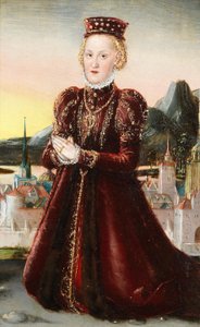 Gräfin von Barby Ágnes hercegnő portréja alkotó: Lucas Cranach the Younger