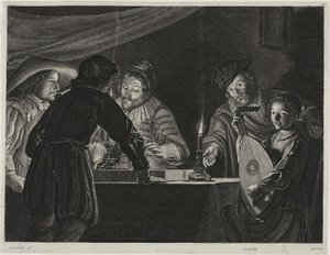 Backgammon játékosok alkotó: Lucas Emil Vorsterman