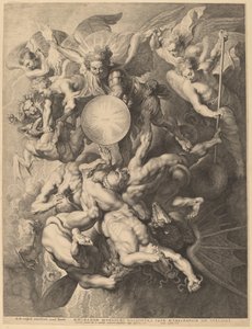 A lázadó angyalok bukása alkotó: Lucas Emil Vorsterman after Sir Peter Paul Rubens