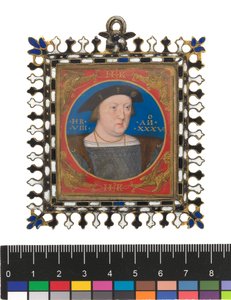 VIII. Henrik, 1525-27 körül (testszín pergamen a kártyán)