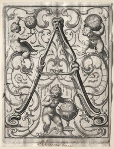 Új ABC füzet: A, 1627. alkotó: Lucas Kilian