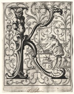 Új ABC-füzet: K, 1627. alkotó: Lucas Kilian