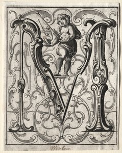 Új ABC-füzet: M, 1627. alkotó: Lucas Kilian