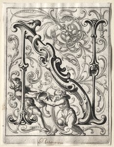 Új ABC-füzet: N, 1627. alkotó: Lucas Kilian