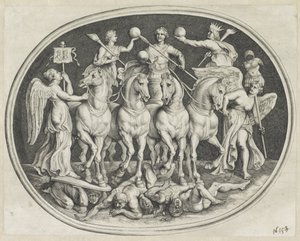 Allegorische triumph van Keizer Licinius Az Agati Antique különféle figurái (sorozat címe)