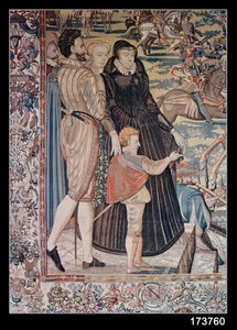A bajnokság, egy brüsszeli műhely által, 1582-85 körül (szőnyeg) (részlet)