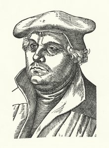 Luther Márton, német protestáns reformátor (metszet)