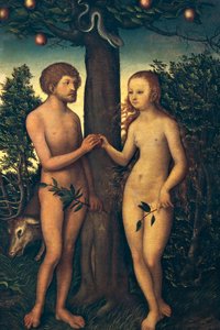 Ádám és Éva, Lucas Cranach Elder (1472-1553) alkotó: Lucas the Elder Cranach