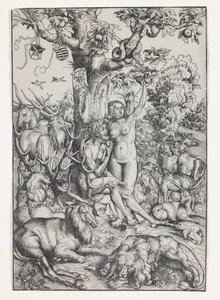 Ádám és Éva a Paradicsomban alkotó: Lucas the Elder Cranach
