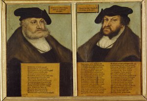III. szászországi Frigyes kettős portréja alkotó: Lucas the Elder Cranach