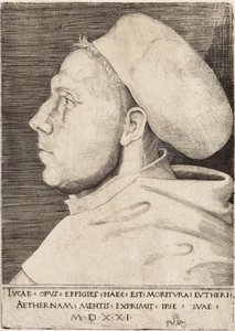 Luther Márton Ágostonrendi szerzetesként, Lucas Cranach idősebb 1521 alkotó: Lucas the Elder Cranach