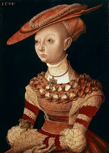 Lucas Cranach Elder (1472-1553) hölgy portréja alkotó: Lucas the Elder Cranach