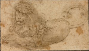 Oroszlántanulmány alkotó: Lucas the Elder Cranach
