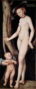 Vénusz és Ámor (Aphrodité és Erosz) Lucas Cranach idősebb festménye (1472-1553) alkotó: Lucas the Elder Cranach