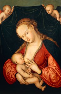 Szűz Mária szoptatta Jézust alkotó: Lucas the Elder Cranach
