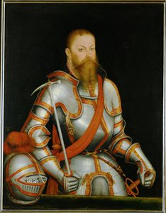 Moritz szászországi választófejedelem ... (festmény vászonra) alkotó: Lucas the Younger Cranach