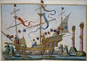 Temetési menet Brüsszelben V. Károly császár halála alkalmából. 5. lap par Doetecum, Lucas, van (1530 körül – 1584 körül) alkotó: Lucas van Doetechum