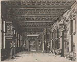 Belső kilátással egy második, kéményes szobába alkotó: Lucas van Doetechum and Johannes
