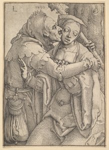 Egy bolond és egy nő, 1520. alkotó: Lucas van Leyden