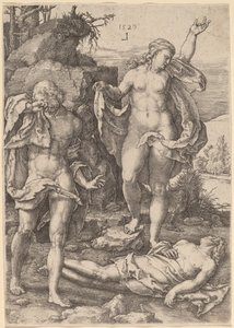 Ádám és Éva Ábel halála miatt siránkozik alkotó: Lucas van Leyden