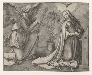 Angyali Üdvözlet alkotó: Lucas van Leyden