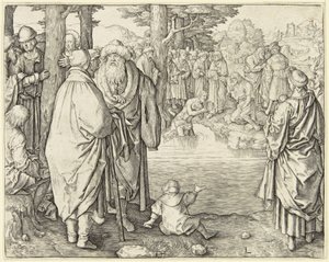 Krisztus megkeresztelése alkotó: Lucas van Leyden
