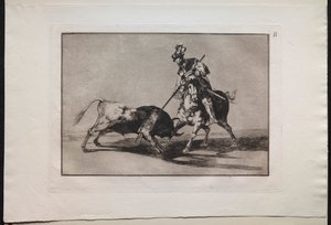 Bikaviadalok: El Cid Campeador lándzsázik egy másik bikával alkotó: Lucas van Leyden