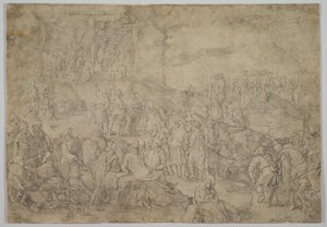 Kálvária Golgota, 1517. alkotó: Lucas van Leyden