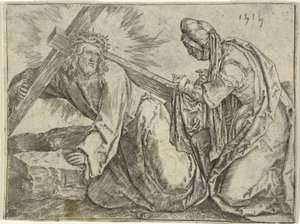 A keresztet hordozó Krisztus alkotó: Lucas van Leyden