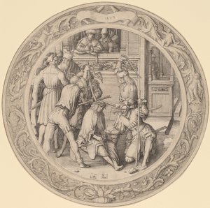 A tövissel megkoronázott Krisztus alkotó: Lucas van Leyden